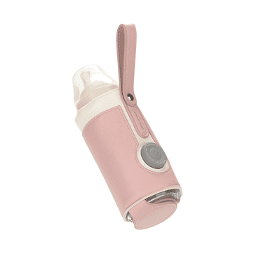 GJX Portable Bottle Warmer,Power Bank Baby Bottle Warmer,Adjustable Travel Bottle Warmer,Pink