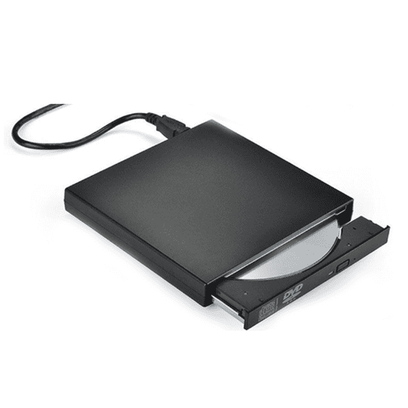 GJX Portable DVD Player,High-Speed Performance External CD/DVD Drive,Slim and Lightweight and USB Interface dvd player portable,Compatible for Windows and Mac dvd player for laptop,Black