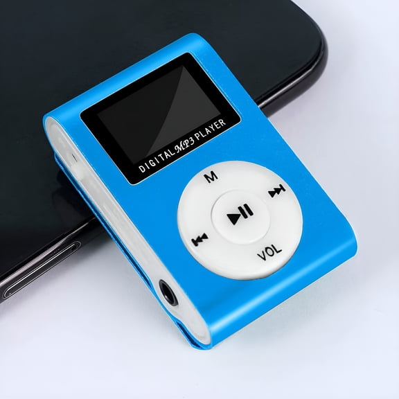 GJX Portable MP3 Player with Clip, 1.8 Inch LCD Screen, 32GB Expandable, USB Rechargeable Sports Music Player for Running Gym Travel