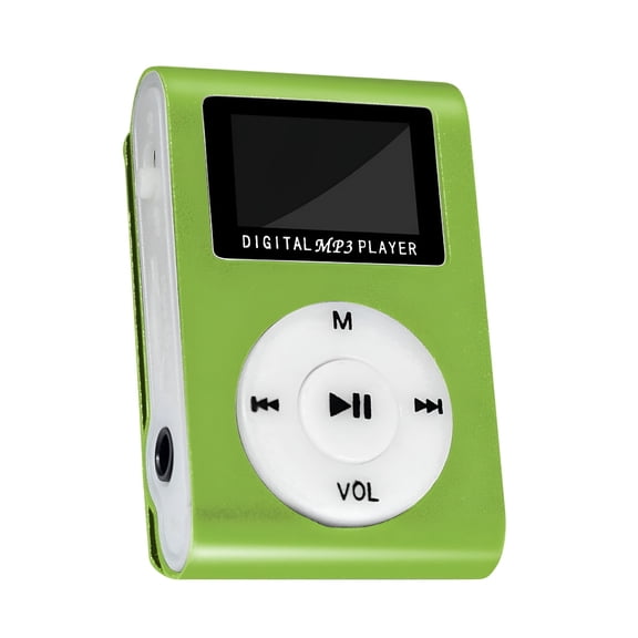 GJX Portable MP3 Player with Clip, Metal Body Music Player with LCD Screen, Lightweight MP4 Support TF Card for Running, Workout, Commuting