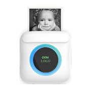 GJX Portable Mini Bluetooth Thermal Printer for Ios/Android-Wireless Inkless Sticker Printer for Study Notes,Photos,Labels | Fast Charging,Pocket-Size,Compatible with Funprint App