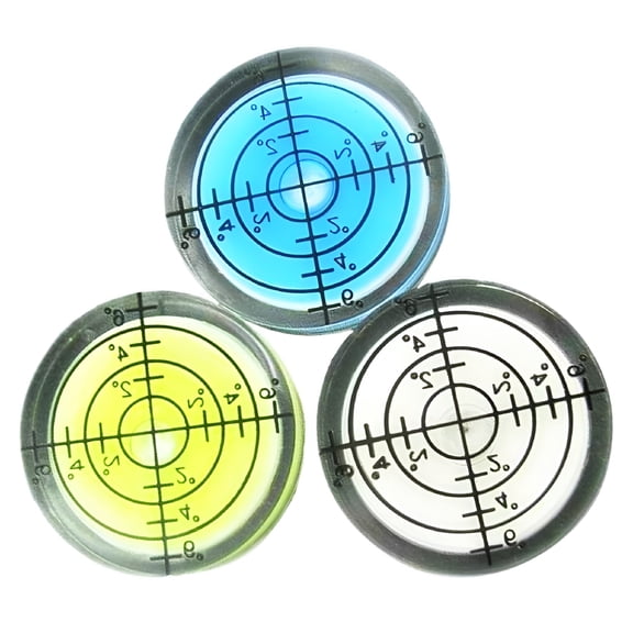 GJX Portable Mini Spirit Level, 32mm Round Bullseye Bubble