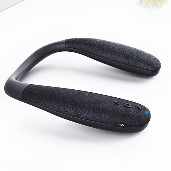 GJX Portable Neck Speaker Wireless, Wearable Hanging Audio with Surround Sound, Hands-Free Bluetooth Device for Home Office Gaming Travel, 12H Playtime