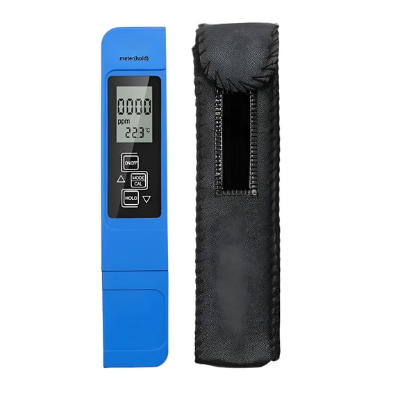 GJX Portable TDS Meter 4-in-1 Digital Water Tester with Color Alert,Titanium Probe for Pools/Hydroponics/Aquariums,Drinking Water Analysis Kit for Home &Outdoor Safety