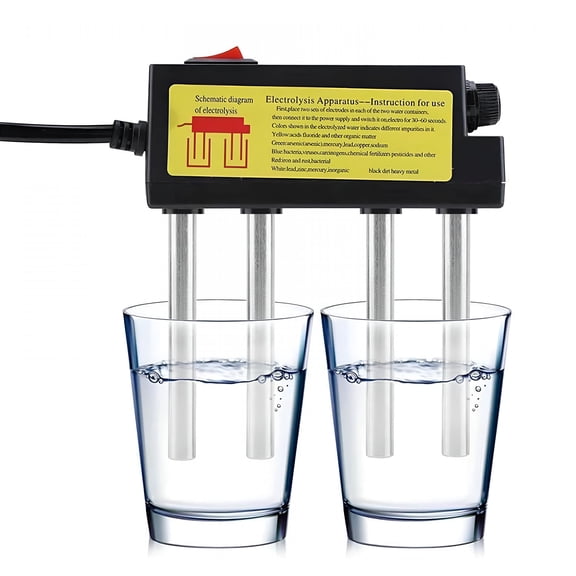 GJX Portable Water Electrolyzer Tester Kit | US Plug 110V | Fast Water Quality Analysis for Drinking, Aquariums & Pools | Compact & Durable Design | Includes 1 Tester Set