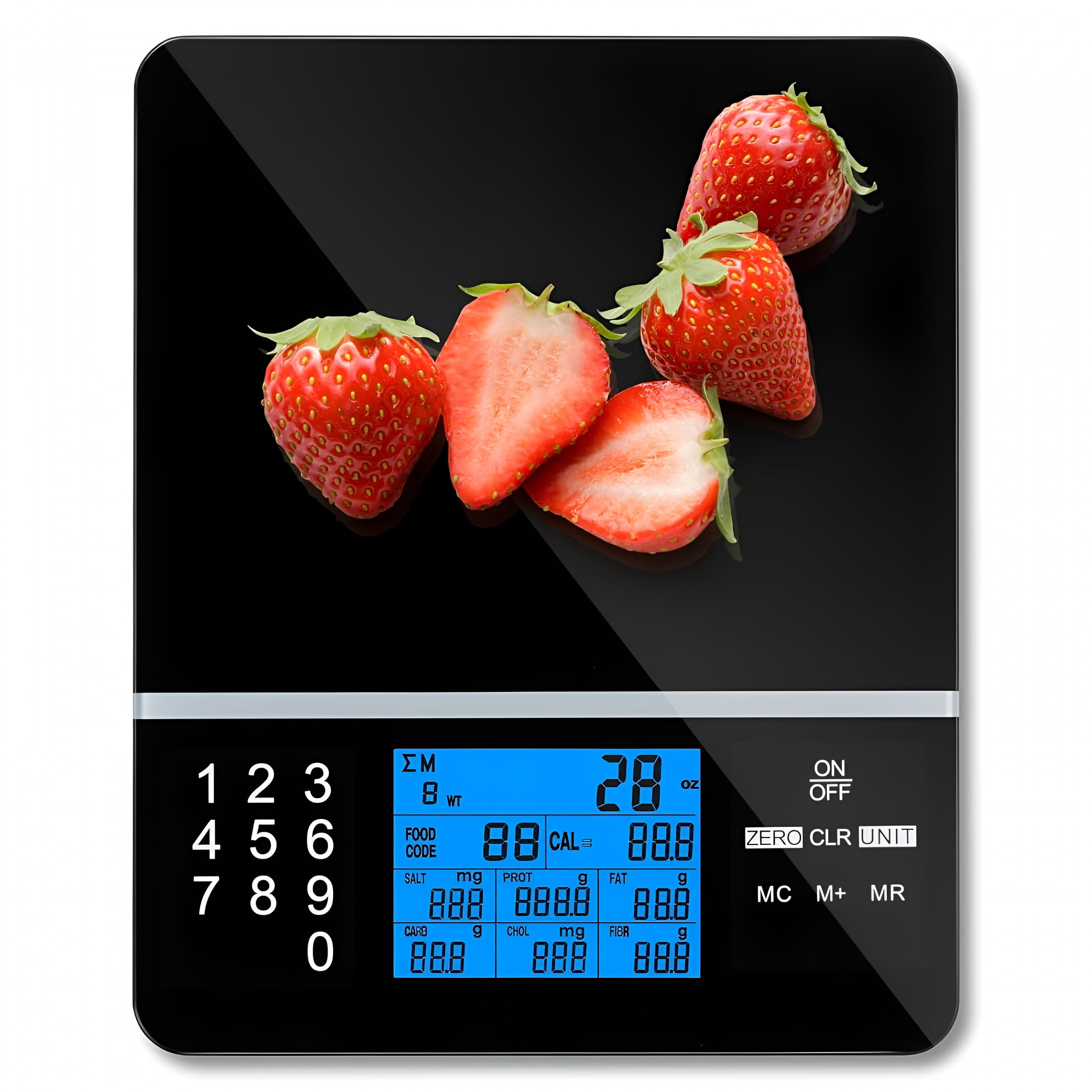 GJX Precision Nutrition Food Scale - Smart Calorie&Fat Tracker - Accurate Kitchen Weight Gadget - Ideal for Health-Conscious Cooks - Stylish Home Kitchen Essential,Battery Not Included