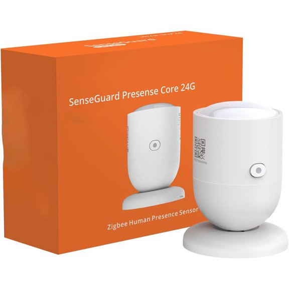 GJX Presence Sensor, 24Ghz Mmwave & Light Sensor, Zone Positioning, Self-Learning Calibration, Ceiling Mount, Works with Home Assistant, Alexa, Smartthings, Hub Required