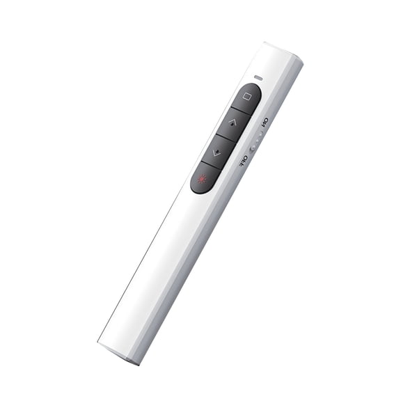 GJX Presentation Clicker, Wireless PowerPoint Remote with Laser Pointer, Multi-Function Presenter for Office, Classroom, Conference, and Business Presentations