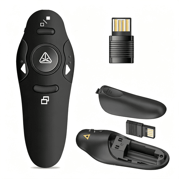 GJX Presentation Clicker Wireless Presenter Remote Usb Control Ppt Clicker Clicker Powerpoint Presentations Rf 2.4Ghz Presenter Remote Slide Advancer Clicker Computer Laptop Mac Keynote