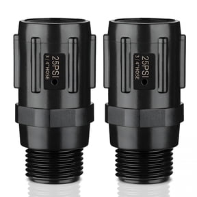 GJX Pressure Regulator 25 Psi,3/4"Fht 3/4"Mht,Pressure Reducer Low Flow Valve for Drip Irrigation System,Garden Hose Pressure Regulator(2-Pack)