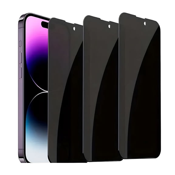 GJX Privacy Screen Protector for 12/12 Privacy Screen Protector 3 Pack Anti Tempered Glass Film 9H Hardness Sensitive with Installation Tray