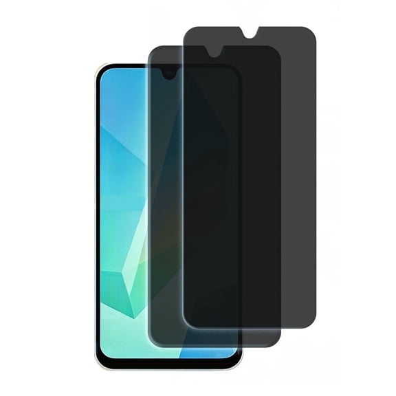 GJX Privacy Screen Protector for A16 5G / A17 5G, Anti-Scratch, Easy Installation Anti-Spy Tempered Glass Film Phone Cover Protective Case 2 Pack