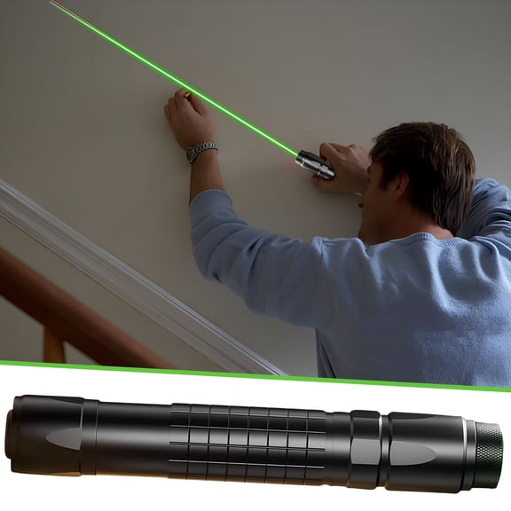 GJX Professional Green Laser Leveling Tool | High-Precision Fixed-Point and Marking Device with Multiple Patterns | 5,000Mw Daylight Visible Beam | Aerospace Aluminum Construction