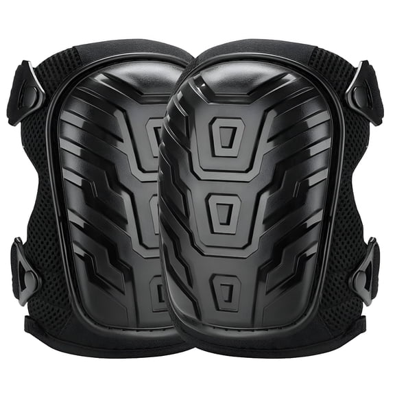 GJX Professional Knee Pads for Work Heavy Duty Foam Padding with Comfortable Gel Cushion Adjustable Straps for Construction Gardening Flooring Carpentry Welding Roofing Tiling