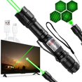 GJX [Professional] Rechargeable Green Laser Pointer High Power Green ...