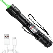 GJX [Professional] Rechargeable Green Laser Pointer High Power Green Beam Light Long Distance Range for Tv/Led/Lcd Screens Tactical Flashlights Presentation Office/Outdoors/Construction [003]
