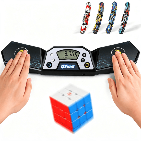 GJX Professional Speed Cube Timer, Touch Control Timer with Display, Cube Race Stack Competition a Great Gift for Boys and Girls Cube Timer