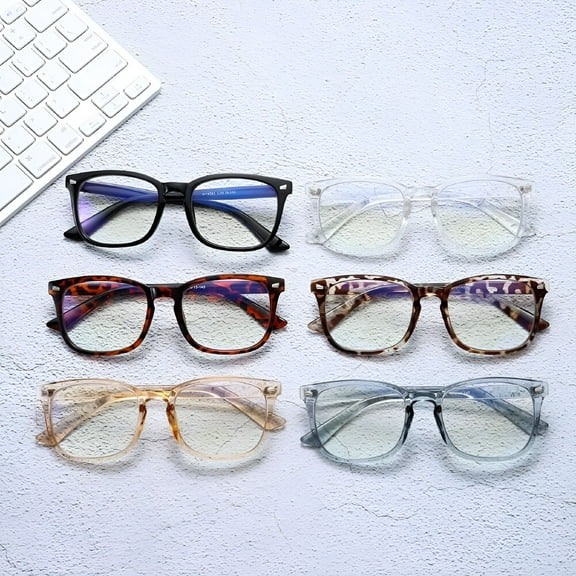 GJX Progressive Multifocus Reading Glasses Blue Light Blocking Computer Readers for Women Men Rectangular Eyewear Lightweight Magnification Presbyopia Eyeglasses