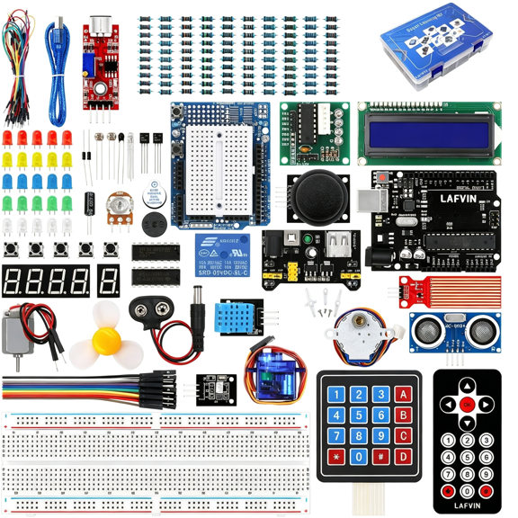 GJX Project Super Starter Kit for R3 Mega2560 Mega328 Nano with Tutorial Compatible with Ide Starter Kit