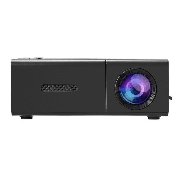 GJX Projector,1080P High-definition Picture Quality Mini Projector,Multi Device Interface Movie Projector,Black
