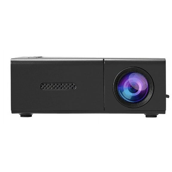 GJX Projector,1080P High-definition Picture Quality Mini Projector,Multi Device Interface Movie Projector,Black