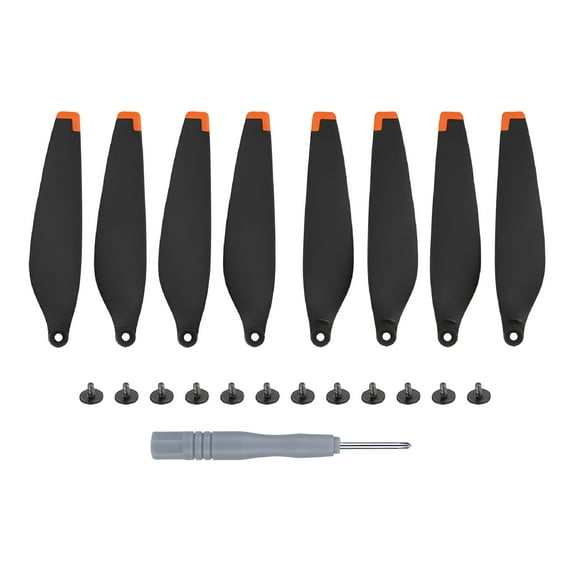 GJX Propeller with Screws for Mini 3 Pro / Mini 4 Pro UAV Replacement Blade Wing Repair Spare Parts 8Pcs/1Set New Orange