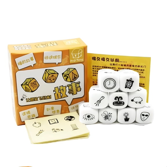 GJX Puzzle Game Dices Happy Trip Cubes Story Dices Cubes Set Happy Story Cubes Set Art Dice