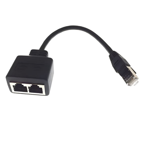 GJX 2026 New Rj45 Ethernet Cable Splitter 1 to 2 Network Adapter,Ethernet Splitter Lan for Home Network,Office Network,Router,Modem,Desktop,Laptop,Network Sharing