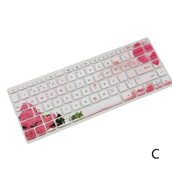 GJX Rainbow Silicone Keyboard Cover for HP Pavilion Stream 14 Inch, Waterproof Dustproof Laptop Key Protector Skin Case for 14-cd Series