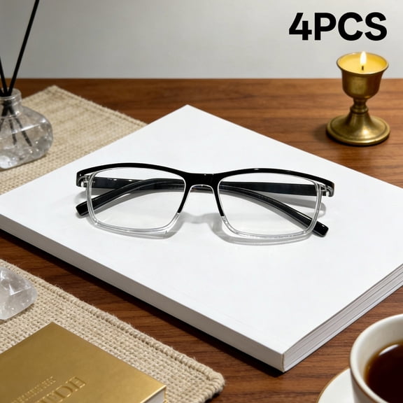 GJX Reading Glasses Men-Blue Light Readers for Computer Working&Reading,Comfort Fit with Tr90 Frames for All-Day Wear(A1 All Black,2.00)