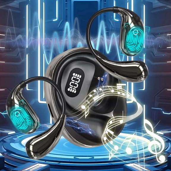 GJX Real-Time Ai Translation Earbuds, 144 Languages Translator Earbuds, Wireless Bluetooth Translating Earbuds, HD Sound Ai Headphones, For Travel, Business, Compatible with iOS Android