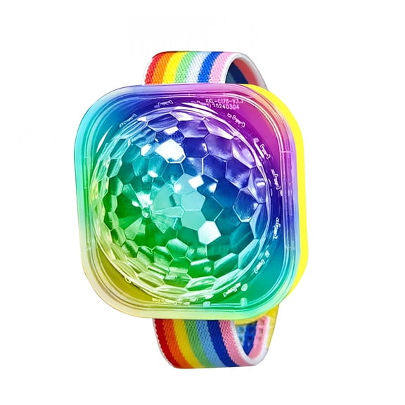 GJX Rechargeable LED Party Wristband Light - Waterproof Glow Bracelet for Music Festivals,Nightclubs,Raves Gatherings - Adjustable Brightness Light Modes - Comfortable Wear for Adults Klds