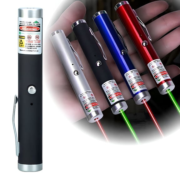 GJX Rechargeable Laser Pointer for Cats and Dogs, Red & Green Light Pet Chaser Toy, Interactive Indoor Training Pen