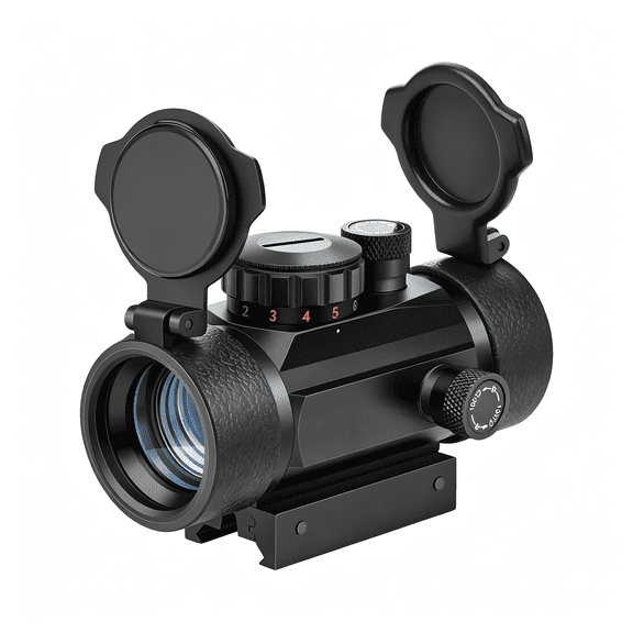 GJX Red Green Dot Sight Scope Reflexsight with Lens Cap 20Mm Picatinny Rail Mount Fast Target Acquisition Sight for Rifle
