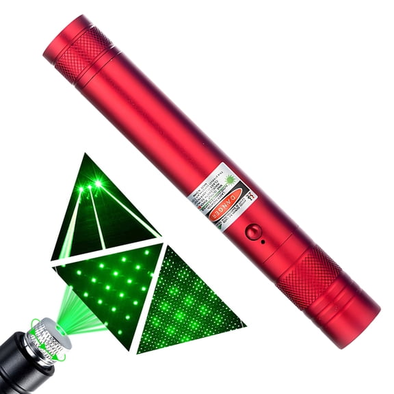 GJX Red Laser Pointer, High Power Presentation Pen with Country Style Design, Versatile Tool