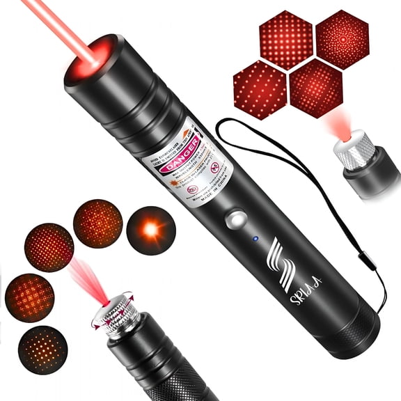 GJX Red Usb Rechargeable Presentation Pointer - Perfect for Presentations,Classroom,and Conference Use