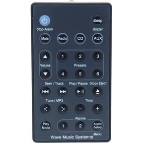 GJX Remote Control Replacement for Wave Radio Music System Iii
