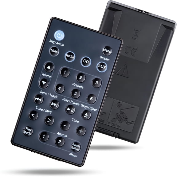 GJX Replacement Remote Control for Soundbar Touch Wave Music Radio System-Generation 1,2,3,4(Batteries Excluded)(Black)