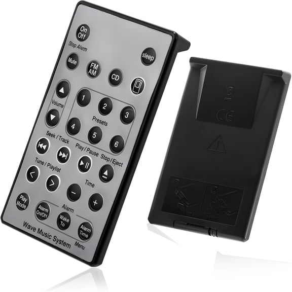 GJX Replacement Remote Control for Wave Music Radio System I II III IV - Without Battery Silver Color
