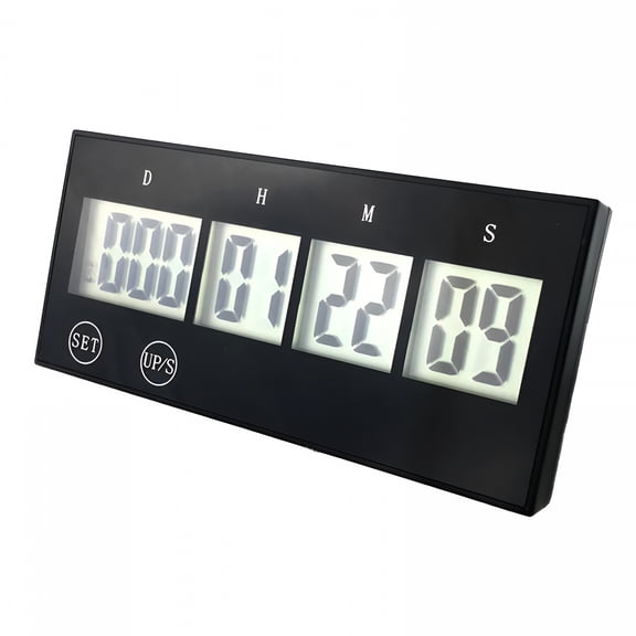 GJX Retirement Countdown Clock, Up to 999 Day Countdown Timer, Black