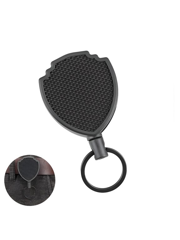 Retractable Keychain Heavy Duty Retractable Extendable Reel Metal Key