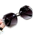 thumbnail image 1 of GJX Rimless Rhinestone Sunglasses,Rimless Oversized Rhinestone Bling Sunglasses,Women'S Trendy Fashion Sun Glasses Oversized Sunglasses Womens, 1 of 1