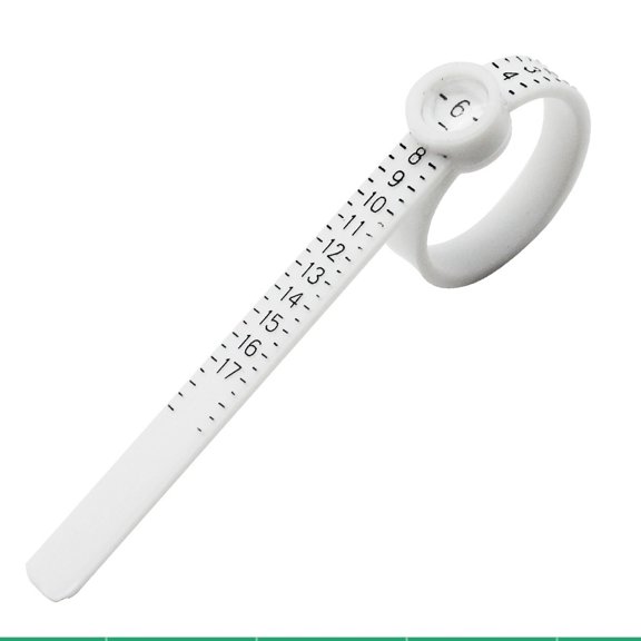 GJX Ring Sizer Measuring Tool with Magnifier,For Ring Measurer and Ring Sizer Clear and Intuitive Reading. Plastic Ring Sizer with Lens,1-17