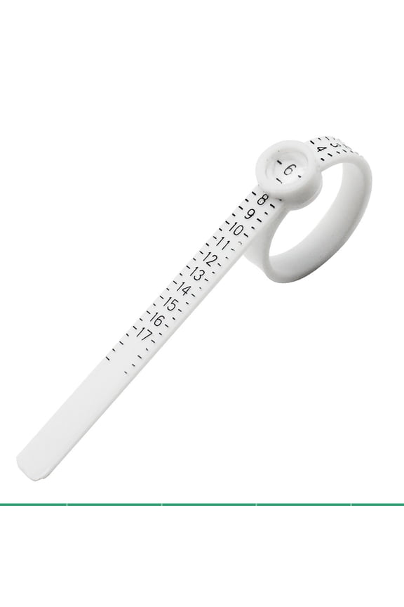 Ring Sizer Measuring Tool with Magnifier,For Ring Measurer and Ring Sizer Clear and Intuitive Reading. Plastic Ring Sizer with Lens,1-17