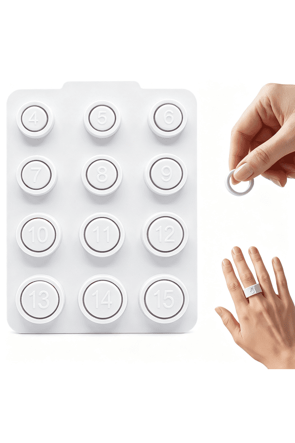 Ring Sizing Kit,Compatible with for Ring Gen 4,Ring Sizer Measuring Tool for Finger Fit Check,Sizes 4-15,24 Hour Wear Test Ring Sizing Kit
