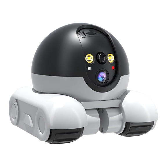 GJX Robot Camera on Wheels 1080P Dual Lens Indoor Movable Security Camera (USB)
