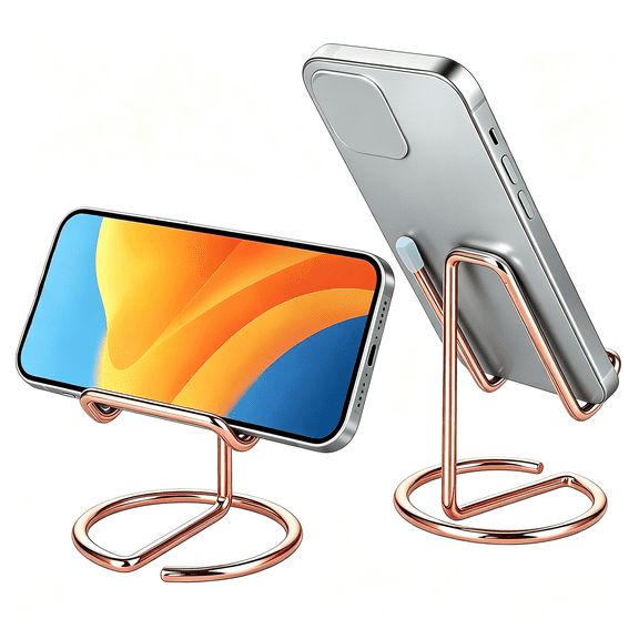 GJX Rose Gold Phone Stand,Rose Gold Desk Organizer and Accessories,Phone Holder for Desk,Compatible with and Rose Gold Rose Gold Desk Accessories)