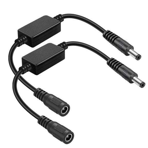 GJX Router Rebooter, Wifi Reset Device, Automatic Restart Cable with Dc5521 Male to Female Connector, 24-Hour Smart Timer for Modem, Cctv & Network Gear, Improves Internet Speed (Black)