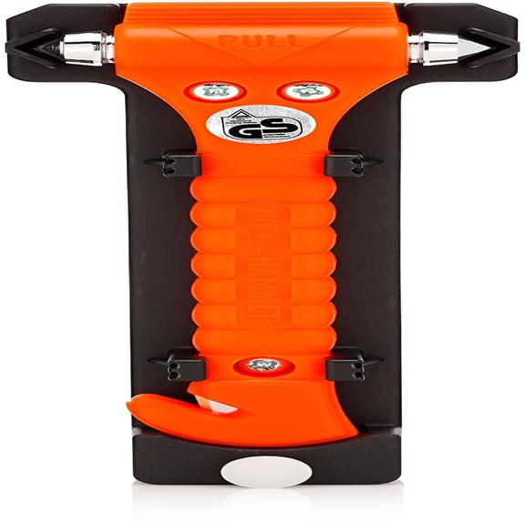 GJX Safety Hammer - Emergency Escape and Rescue Tool with Seatbelt Cutter