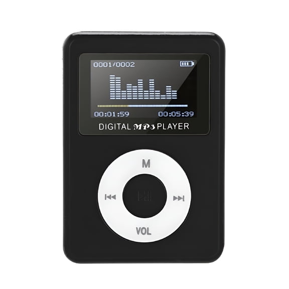 GJX School Supplies USB Mini MP3 Player LCD Screen Support 32GB Micro